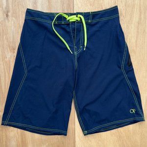 OP OPFLEX 4 WAY STRETCH Men’s Dark Navy Blue Polyester Blend Board Shorts sz 30
